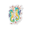 Seahorses And The Algae Kelp Watercolor Art Die-Cut Magnets 4 X / 1 Pc Home Decor