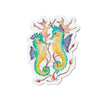 Seahorses And The Algae Kelp Watercolor Art Die-Cut Magnets 6 × / 1 Pc Home Decor