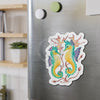 Seahorses And The Algae Kelp Watercolor Art Die-Cut Magnets Home Decor