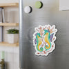 Seahorses And The Algae Kelp Watercolor Art Die-Cut Magnets Home Decor