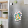 Seahorses And The Algae Kelp Watercolor Art Die-Cut Magnets Home Decor