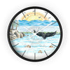 Shelter Point Pacific Beach Summer Art Wall Clock Black / White 10 Home Decor