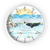 Shelter Point Pacific Beach Summer Art Wall Clock White / 10 Home Decor