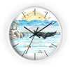 Shelter Point Pacific Beach Summer Art Wall Clock White / Black 10 Home Decor