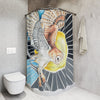 Shower Curtains - Barn Owl Landing Human Original Ink Artwork 71’’ × 74’’ Home Decor
