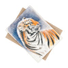 Siberian Tiger In He Snow Watercolor Art Ceramic Photo Tile Home Decor