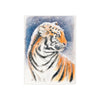 Siberian Tiger In He Snow Watercolor Art Ceramic Photo Tile Home Decor