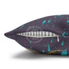 Steel Blue Octopus Kraken Compass Mauve Art Spun Polyester Square Pillow Case Home Decor