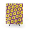 Sunflowers Purple Mauve Pattern Vintage Shower Curtain 71X74 Home Decor