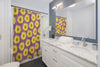 Sunflowers Purple Mauve Pattern Vintage Shower Curtain Home Decor
