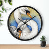 Swans Love Ink Art Wall Clock Home Decor