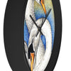 Swans Love Ink Art Wall Clock Home Decor