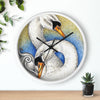 Swans Love Ink Art Wall Clock Home Decor