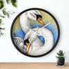 Swans Love Ink Art Wall Clock Home Decor