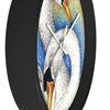 Swans Love Ink Art Wall Clock Home Decor