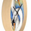 Swans Love Ink Art Wall Clock Home Decor