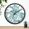 Teal Octopus Dance Ink Art Wall Clock Home Decor