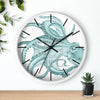 Teal Octopus Dance Ink Art Wall Clock White / Black 10 Home Decor