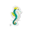 Teal Yellow Seahorse Ink Art Die-Cut Magnets 2 X / 1 Pc Home Decor