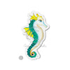 Teal Yellow Seahorse Ink Art Die-Cut Magnets 6 × / 1 Pc Home Decor