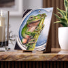 Tree Frog And The Bee Ink Art Ceramic Photo Tile 6 × 8 / Glossy Home Decor