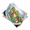 Tree Frog And The Bee Ink Art Ceramic Photo Tile Home Decor