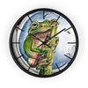 Tree Frog Ink Art Wall Clock Black / 10 Home Decor