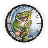 Tree Frog Ink Art Wall Clock Black / White 10 Home Decor