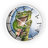 Tree Frog Ink Art Wall Clock White / 10 Home Decor