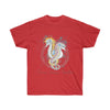 Two Seahorses Love Color Splash Ink Art Dark Unisex Ultra Cotton Tee Red / S T-Shirt
