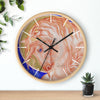 Unicorn Horse Fantasy Tree Watercolor Art Wall Clock Wooden / Black 10 Home Decor