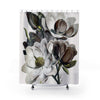 Vintage Chocolate Pale Magnolia Flowers Shower Curtains 71X74 Home Decor