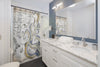 Vintage Map Grunge Octopus Ink Art Shower Curtains Home Decor