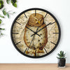 Vintage Owl Papyrus Shabby Chic Art Wall Clock Home Decor