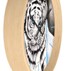 White Tiger In The Snow Ink Art Wall Clock Home Decor