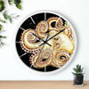 Yellow Orange Octopus Tentacles Bubbles Ink Wall Clock Home Decor