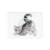 Yoga Calico Cat Kitten Watercolor Art Ceramic Photo Tile Home Decor