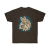Cute Bengal Cat Kitten Blue Splash Ink Watercolor Art Dark Unisex Ultra Cotton Tee