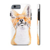 Happy Fox Watercolor Art Case Mate Tough Phone Cases