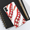 Red White Kraken Octopus Tentacles Ink Case Mate Tough Phone Cases