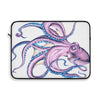 Purple Octopus Dance Ink Art Laptop Sleeve