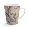 Dancing Octopus Vintage Map Art Latte mug