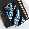 Blue Black Kraken Octopus Tentacles Ink Case Mate Tough Phone Cases