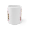 Cute Bengal Kitten Cat Watercolor Art White Pink Splash Art Mug 11oz
