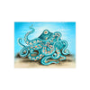 Octopus Tentacles Bubbles Teal Art Ceramic Photo Tile