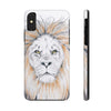 Grumpy Lion Watercolor Ink White Case Mate Tough Phone Cases