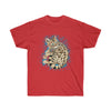 Cute Bengal Cat Kitten Blue Splash Ink Watercolor Art Dark Unisex Ultra Cotton Tee