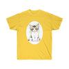 Cute Calico Kitten Cat Cameo Watercolor Art Ultra Cotton Tee