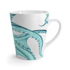 Emerald Green Octopus Dance Ink  Art Latte mug