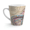 Dancing Octopus Vintage Map Art Latte mug